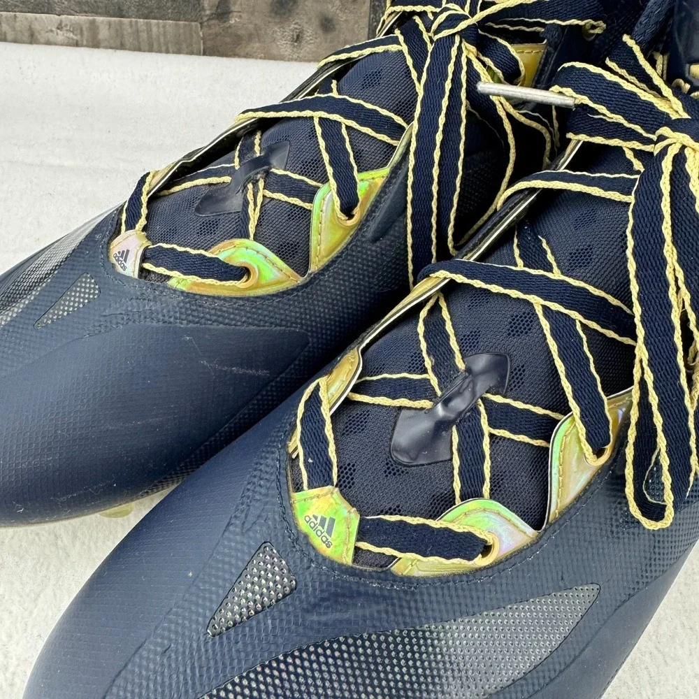 adidas RG3 RGIII Football Cleats Mens 12 C76199 Navy‎ Gold Rare